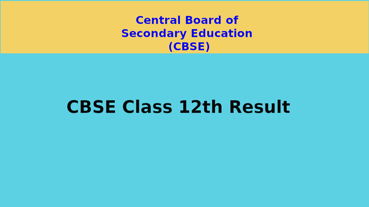 CBSE 12th result