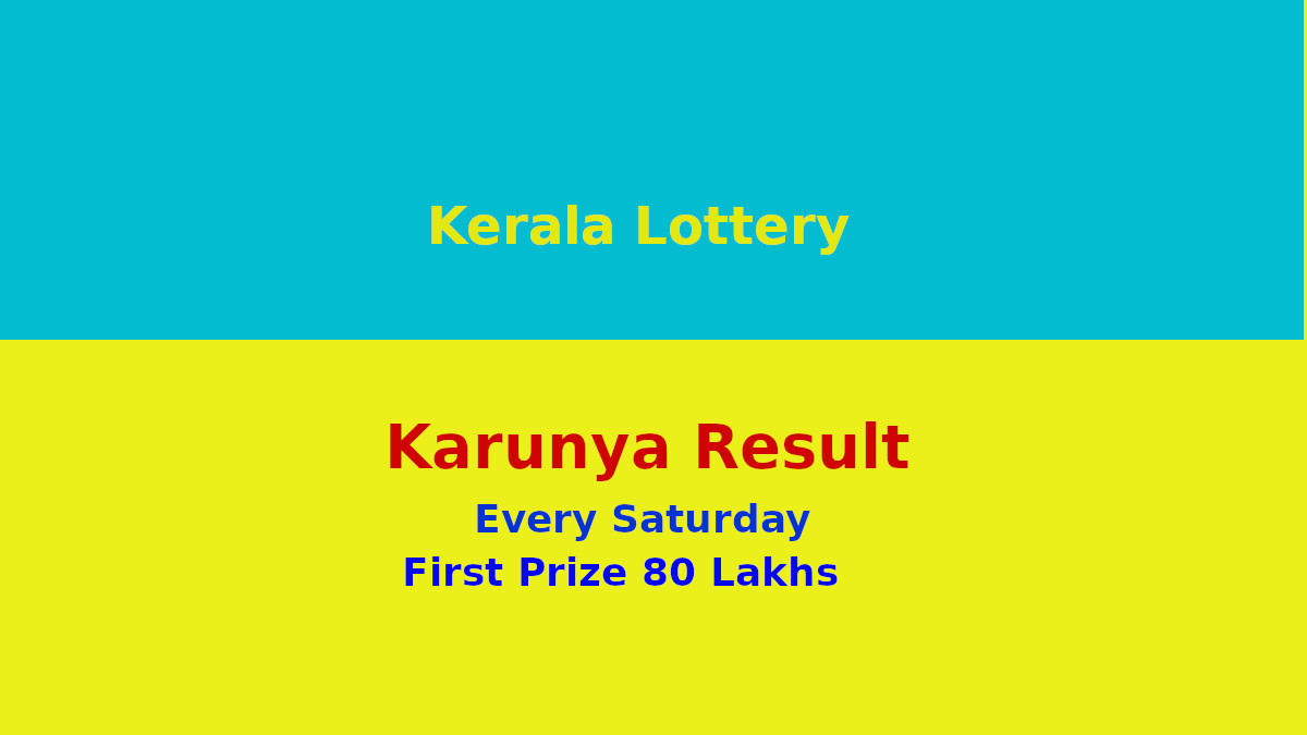 Karunya lottery result