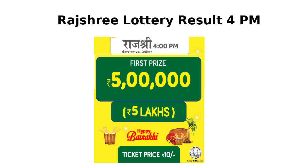 Mizoram Rajshree 4 PM Lottery Result